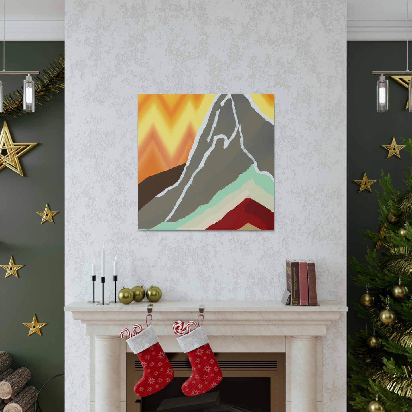 "Mountainous Abstract Dream" - Canvas