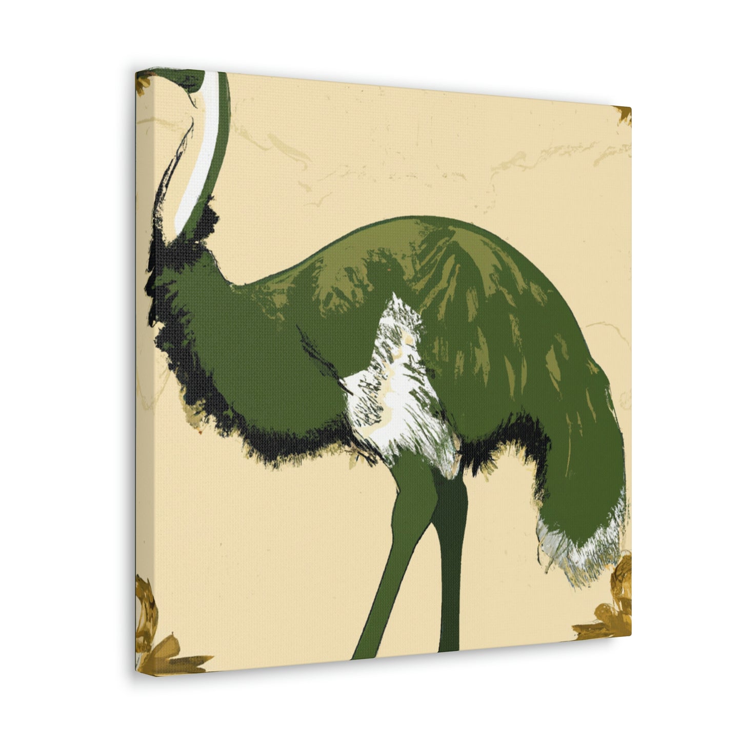 "Emu's Glittering Plumage" - Canvas