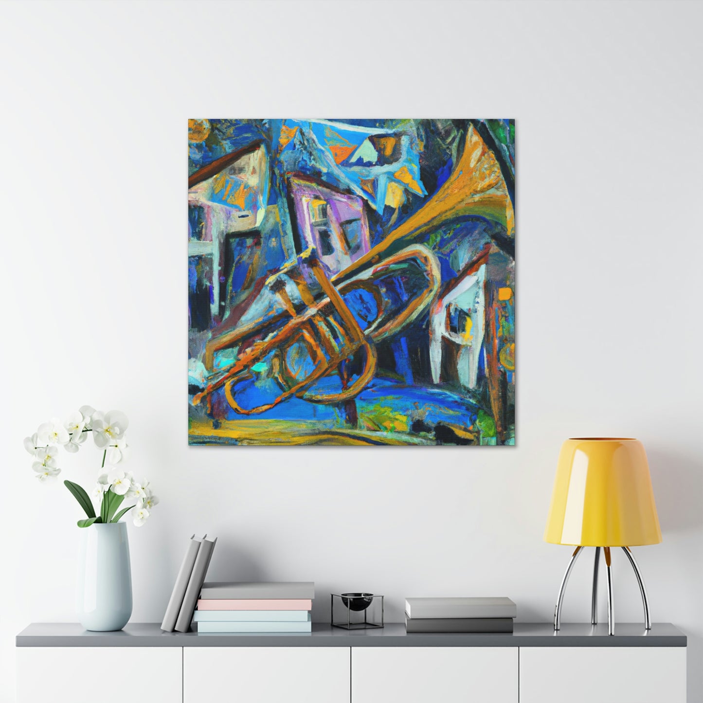 Serenading Trumpet Melody - Canvas