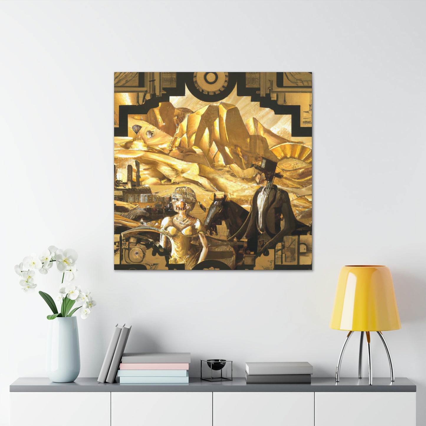 "Miner's Gold Reverie" - Canvas