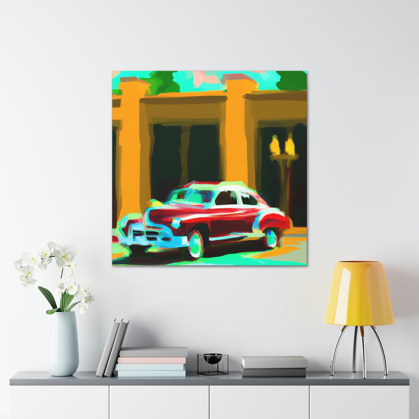 "Minimalist Classic Automobile" - Canvas