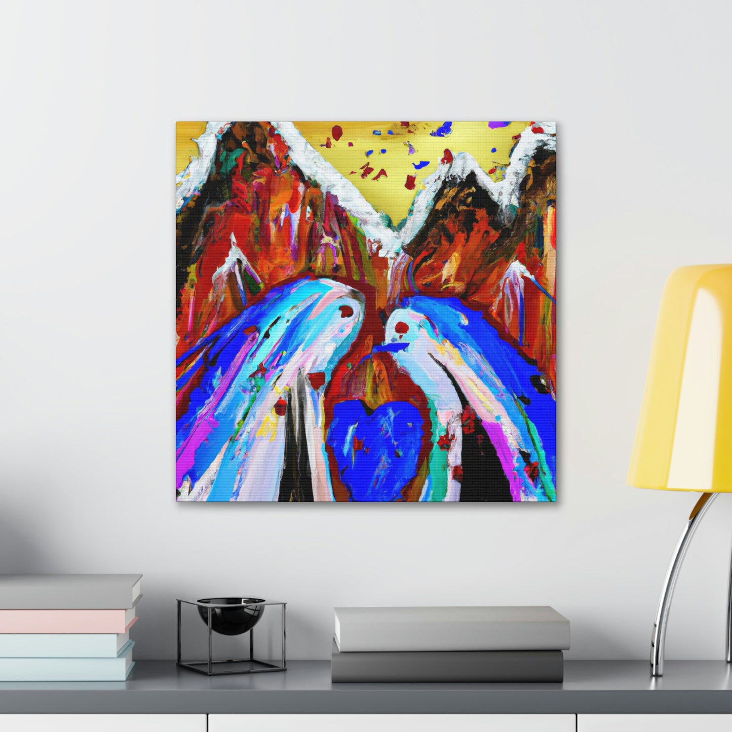 Love and Mountains Together - Canvas