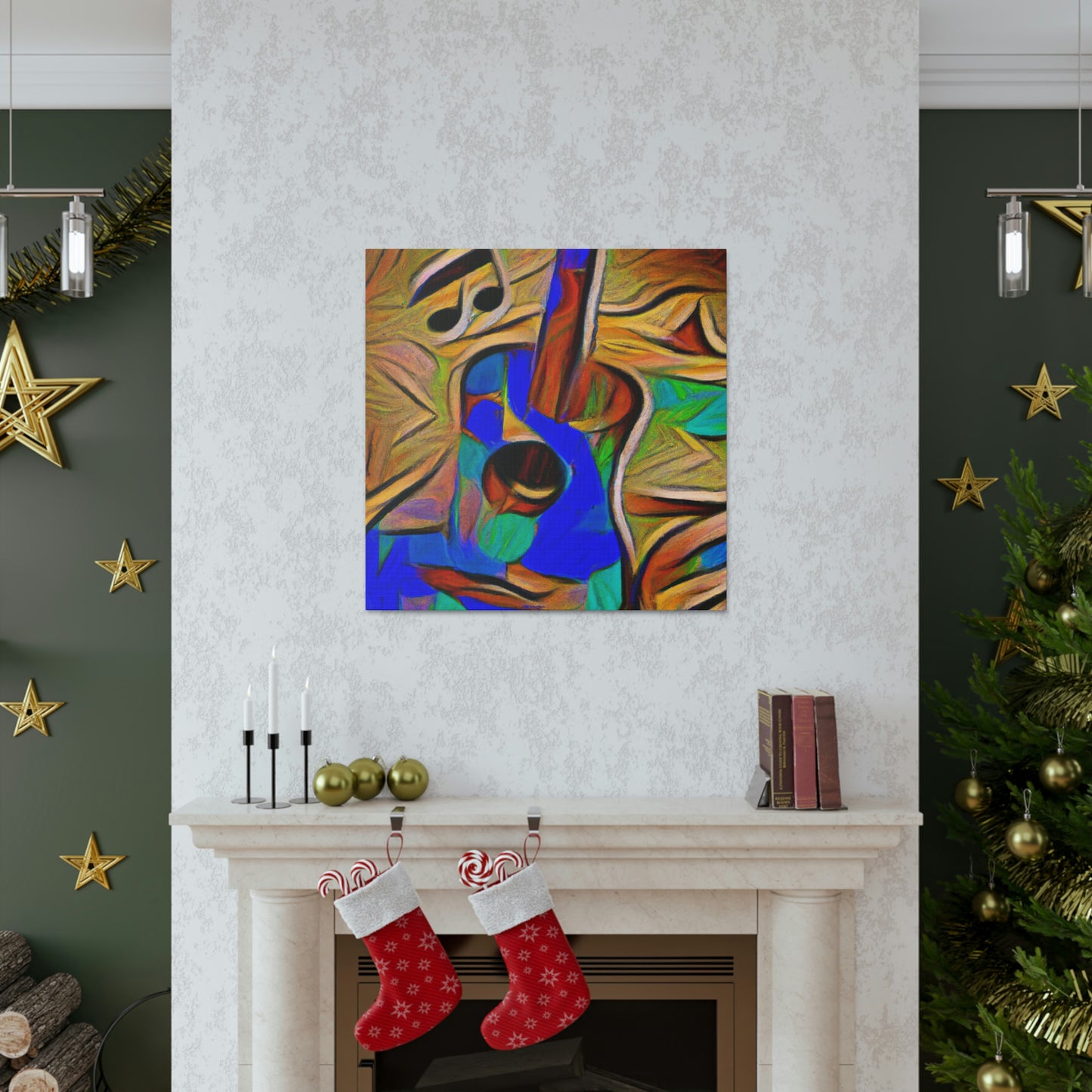 "Acoustic Guitar Resonance" - Canvas