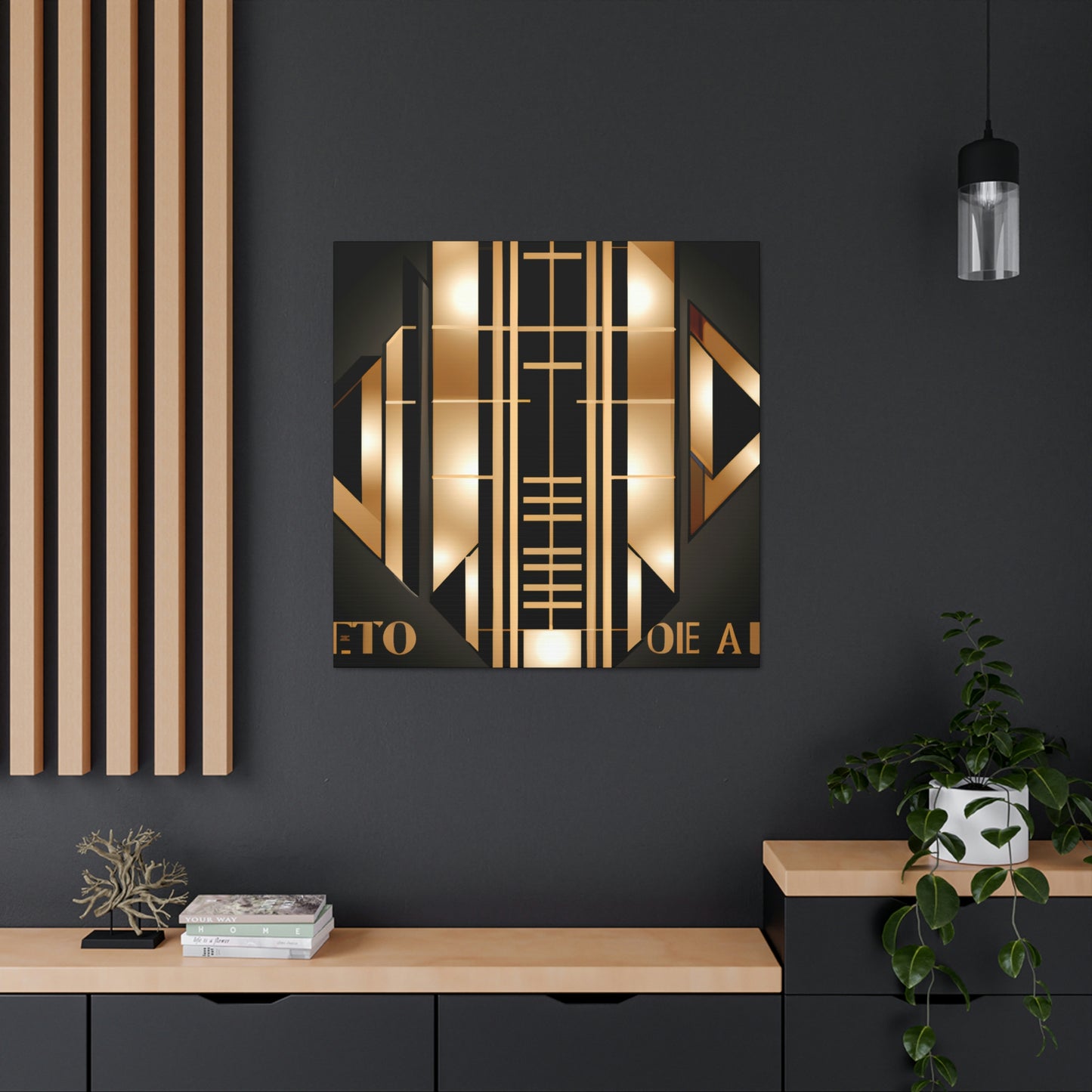 "Jazz Age Radiance" - Canvas