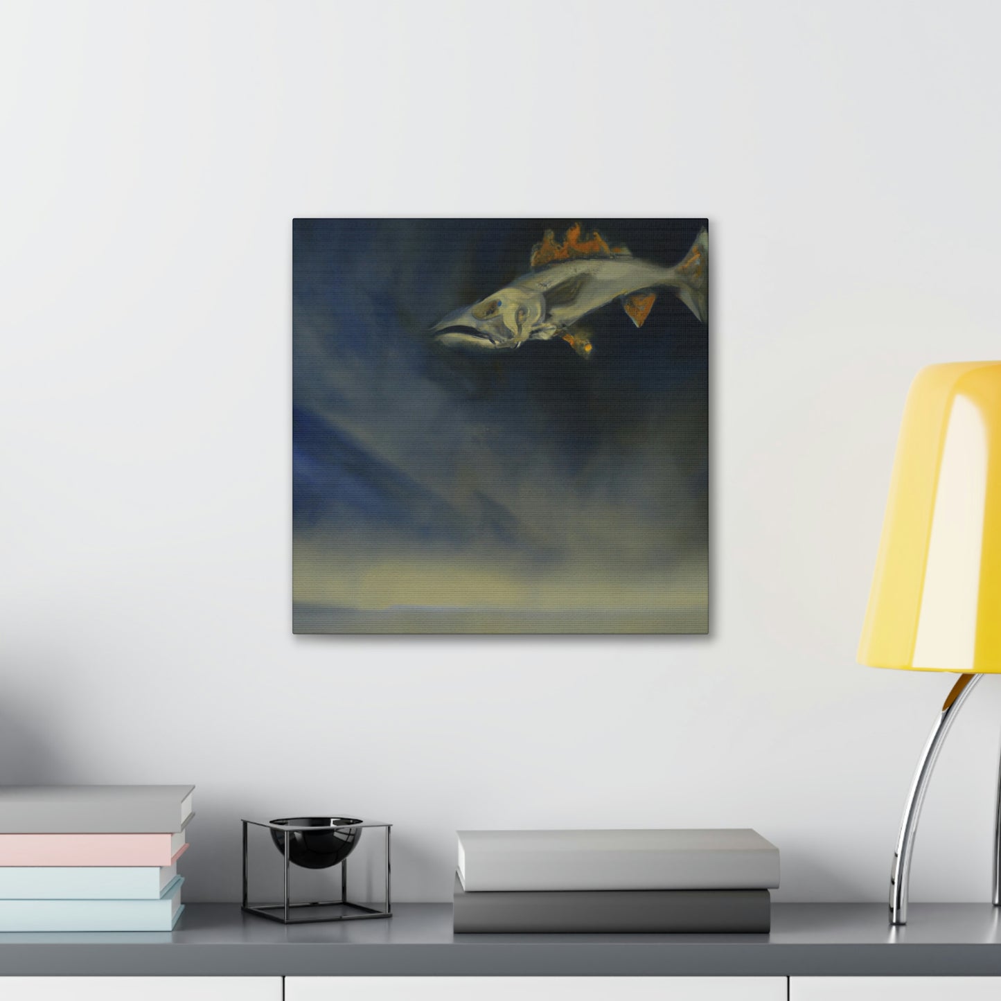 "Walleye in Reflection" - Canvas