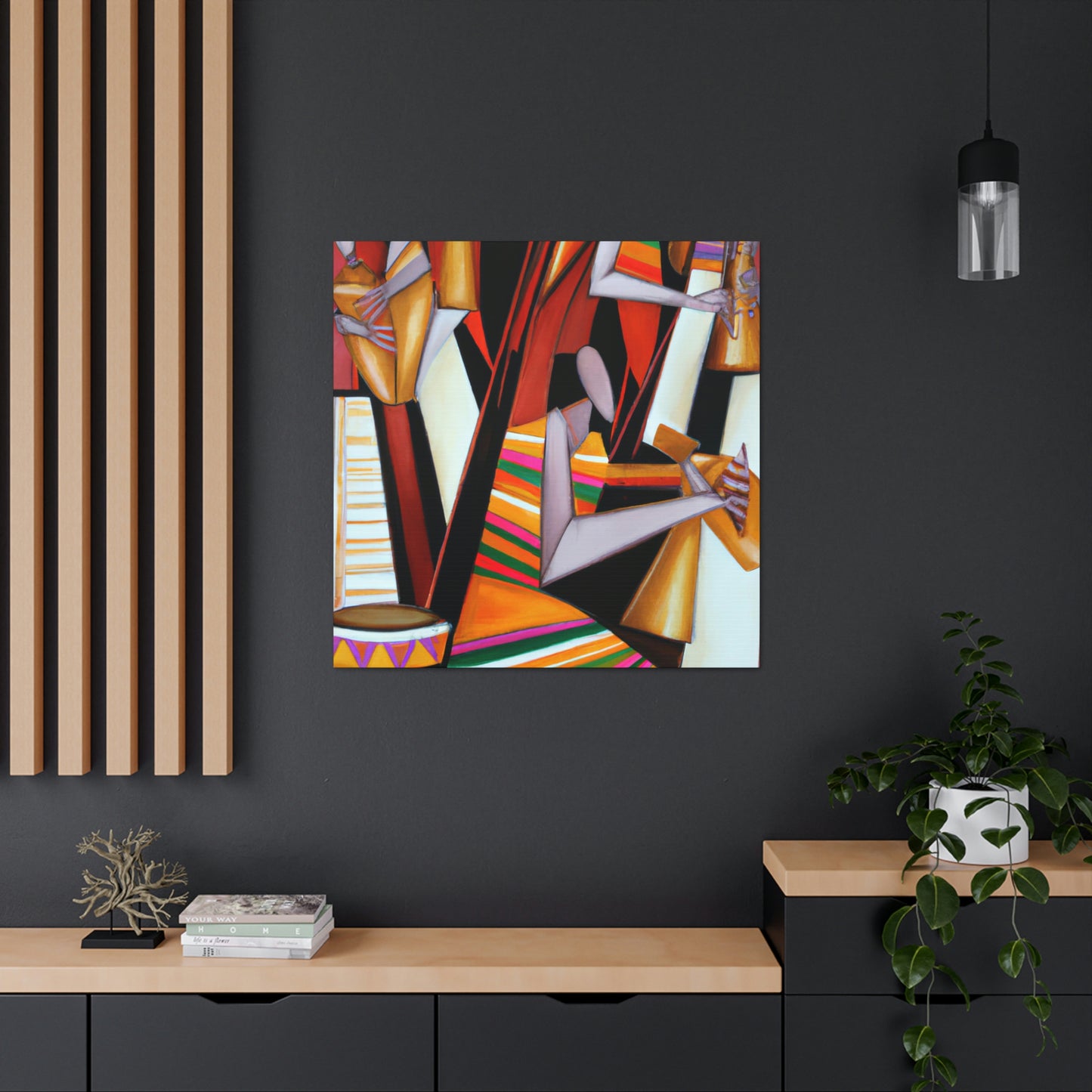 "Bongo-ing 20s Jazz" - Canvas