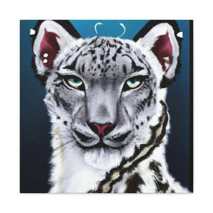 "Frozen Leopard Luxury" - Canvas