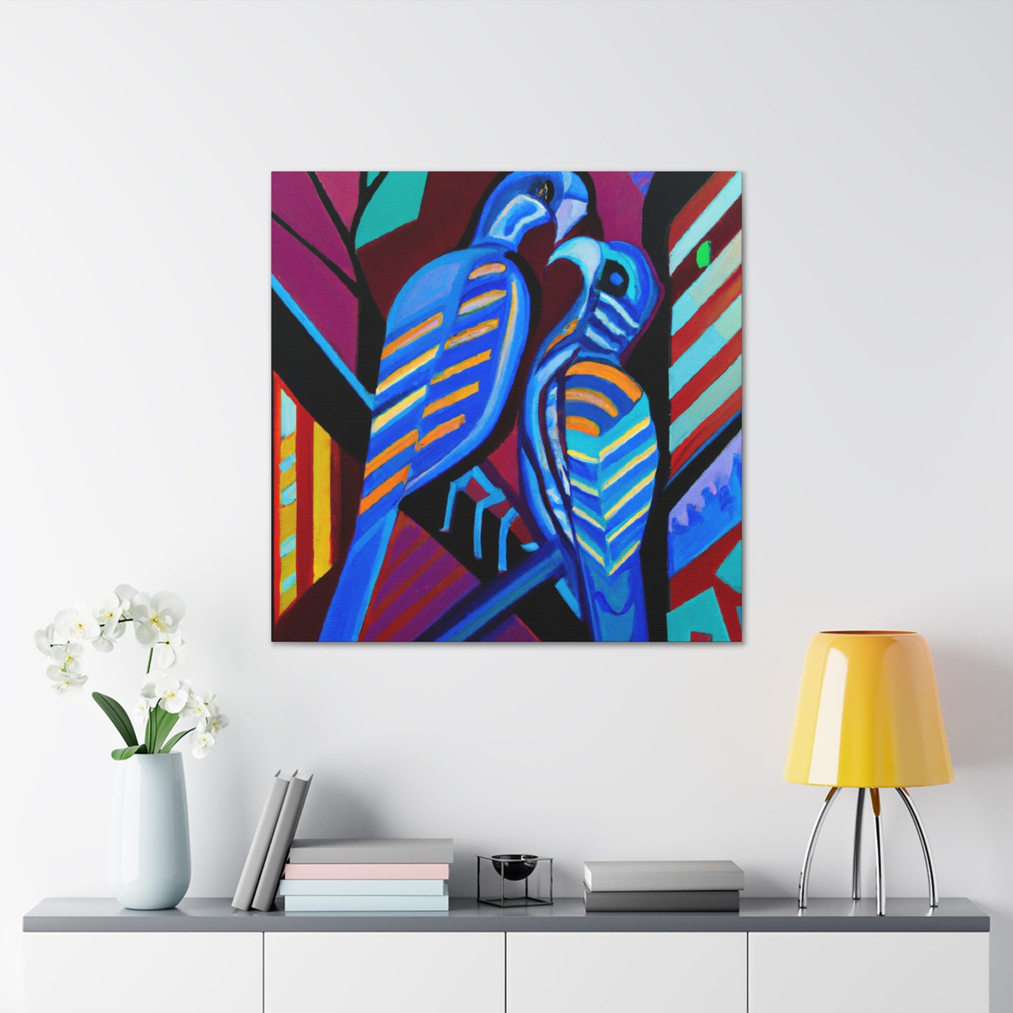 Loving Birds Flourish - Canvas