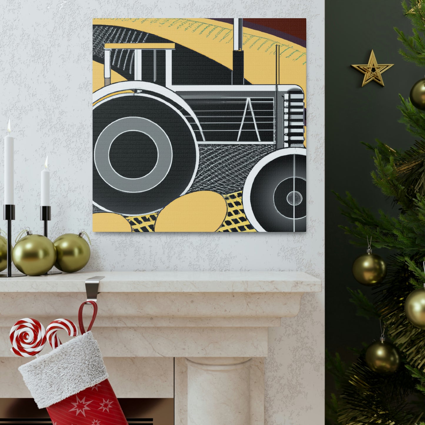 Tractor in the Jazz Age - Canvas