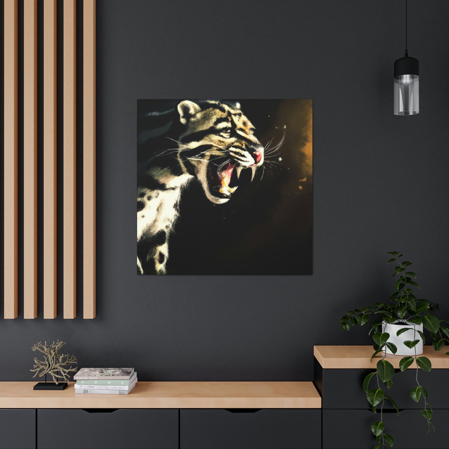 "Clouded Leopard Majesty" - Canvas