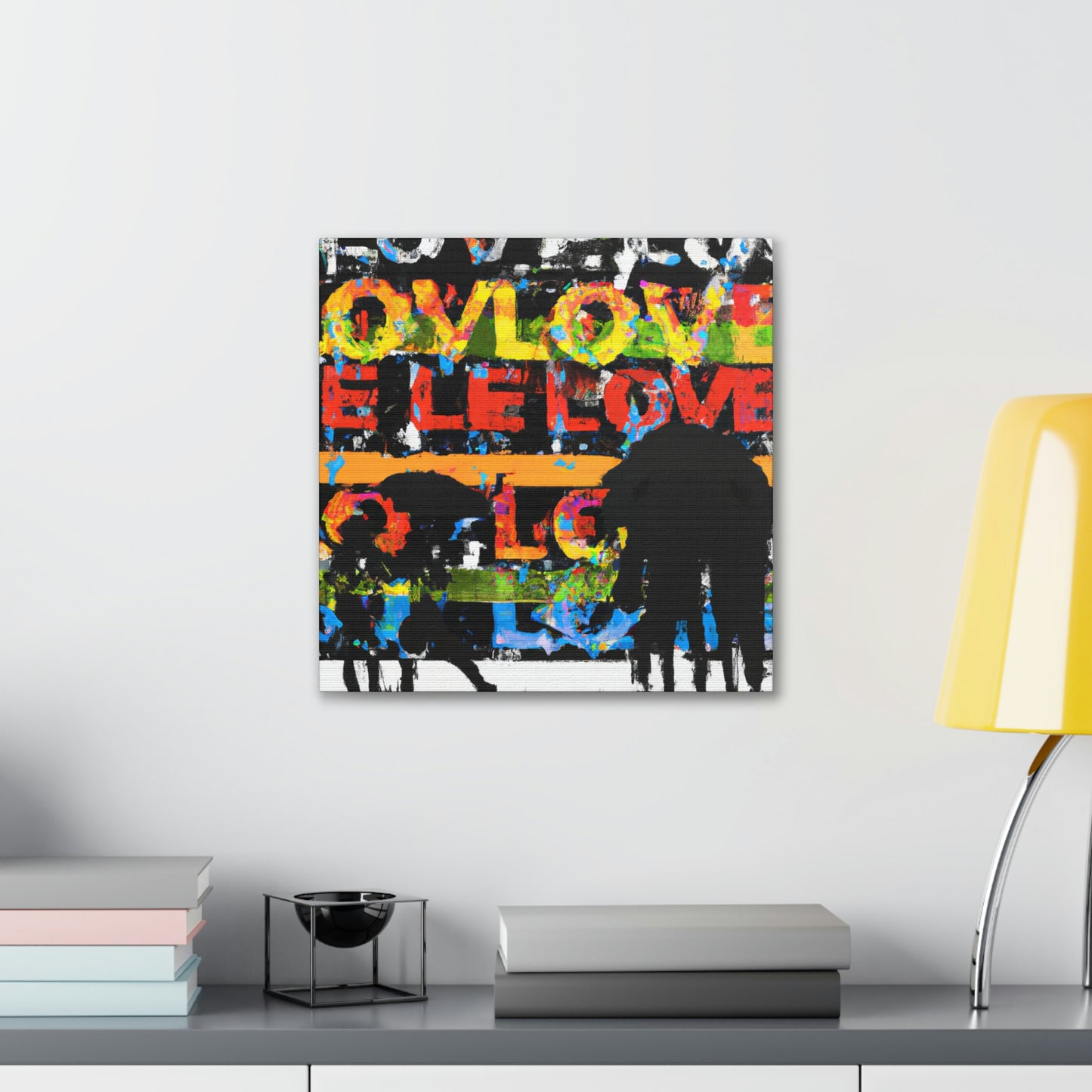 Love in Rainy Skies - Canvas