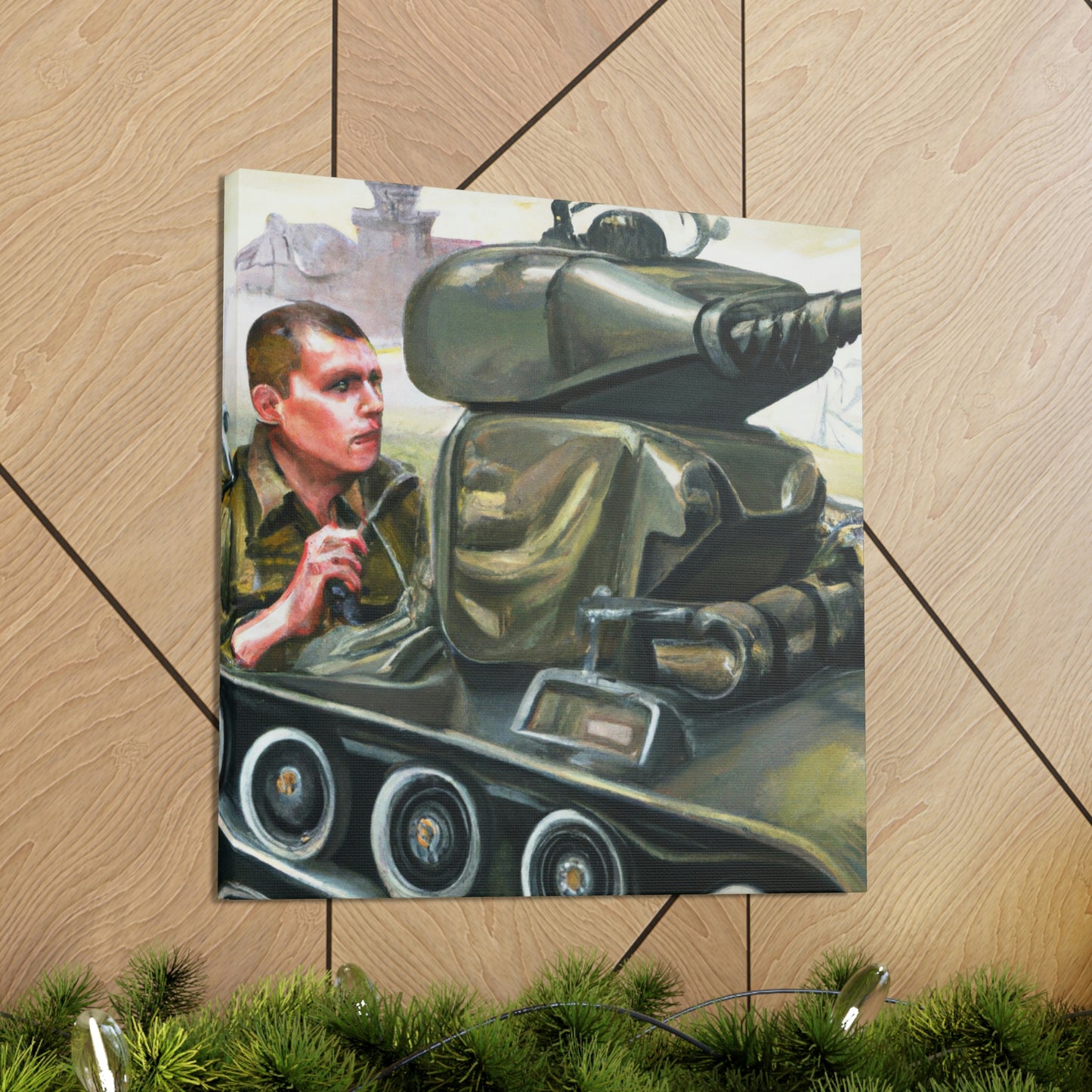 "Tank Operator Dreamscape" - Canvas