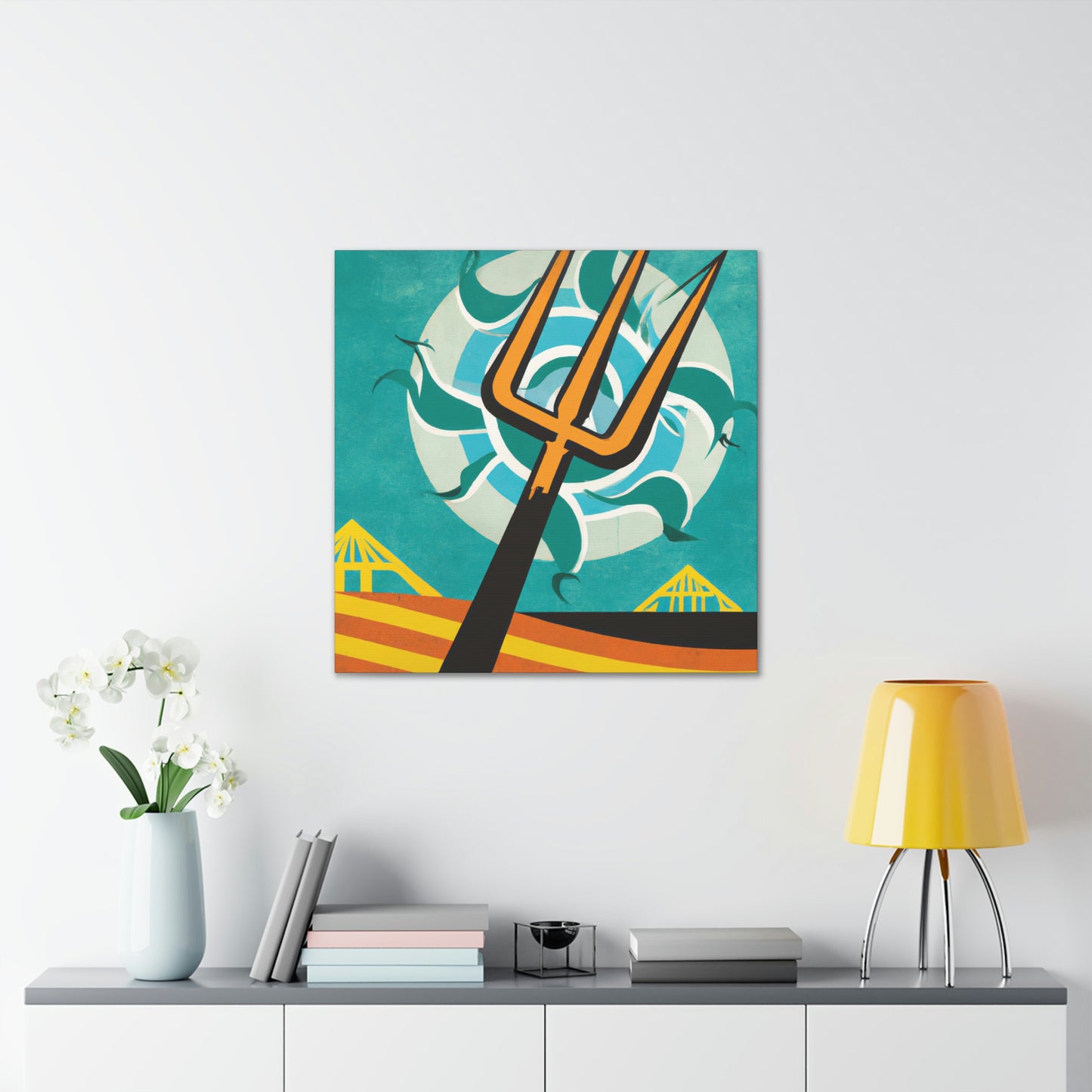 Pitchfork in Deco Style - Canvas