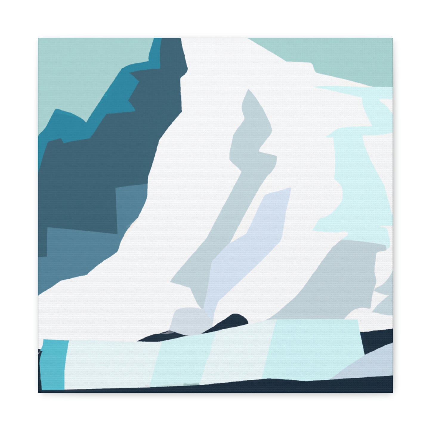 Glacial Minimalism Art - Canvas