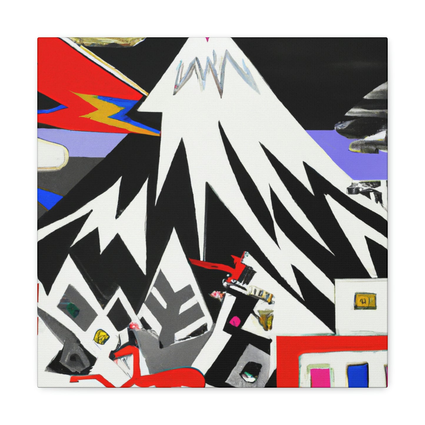 Snowy Mountain Utopia - Canvas