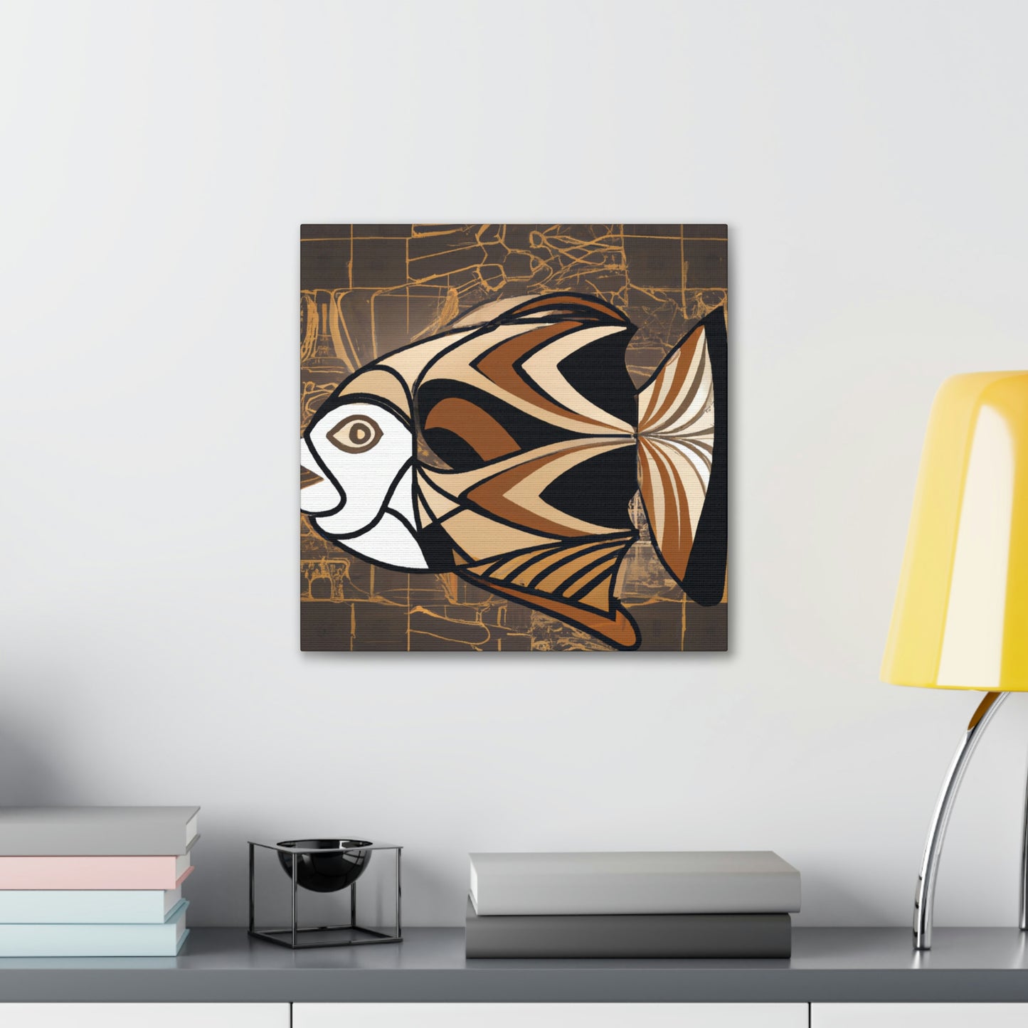 "Fish in Art Deco" - Canvas