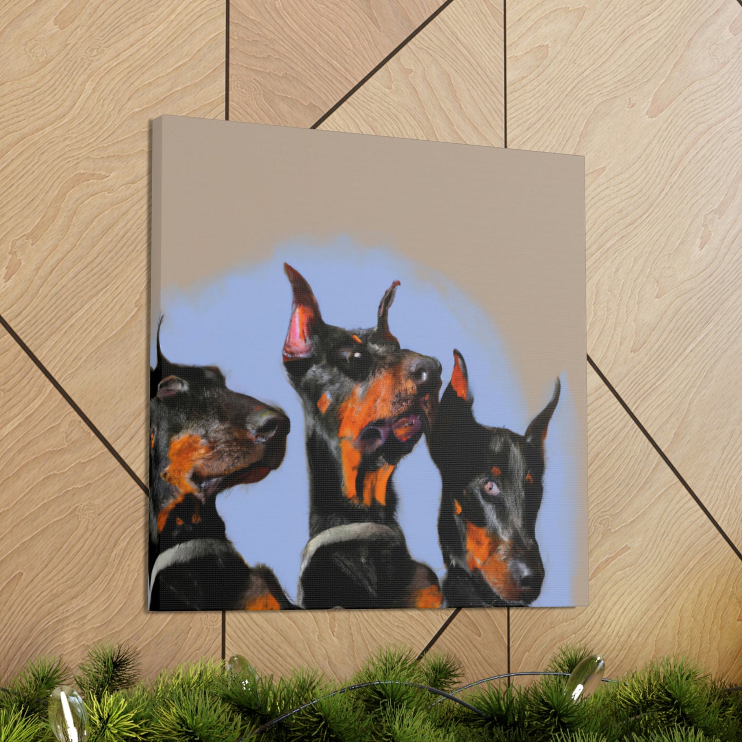 Doberman in Stillness - Canvas