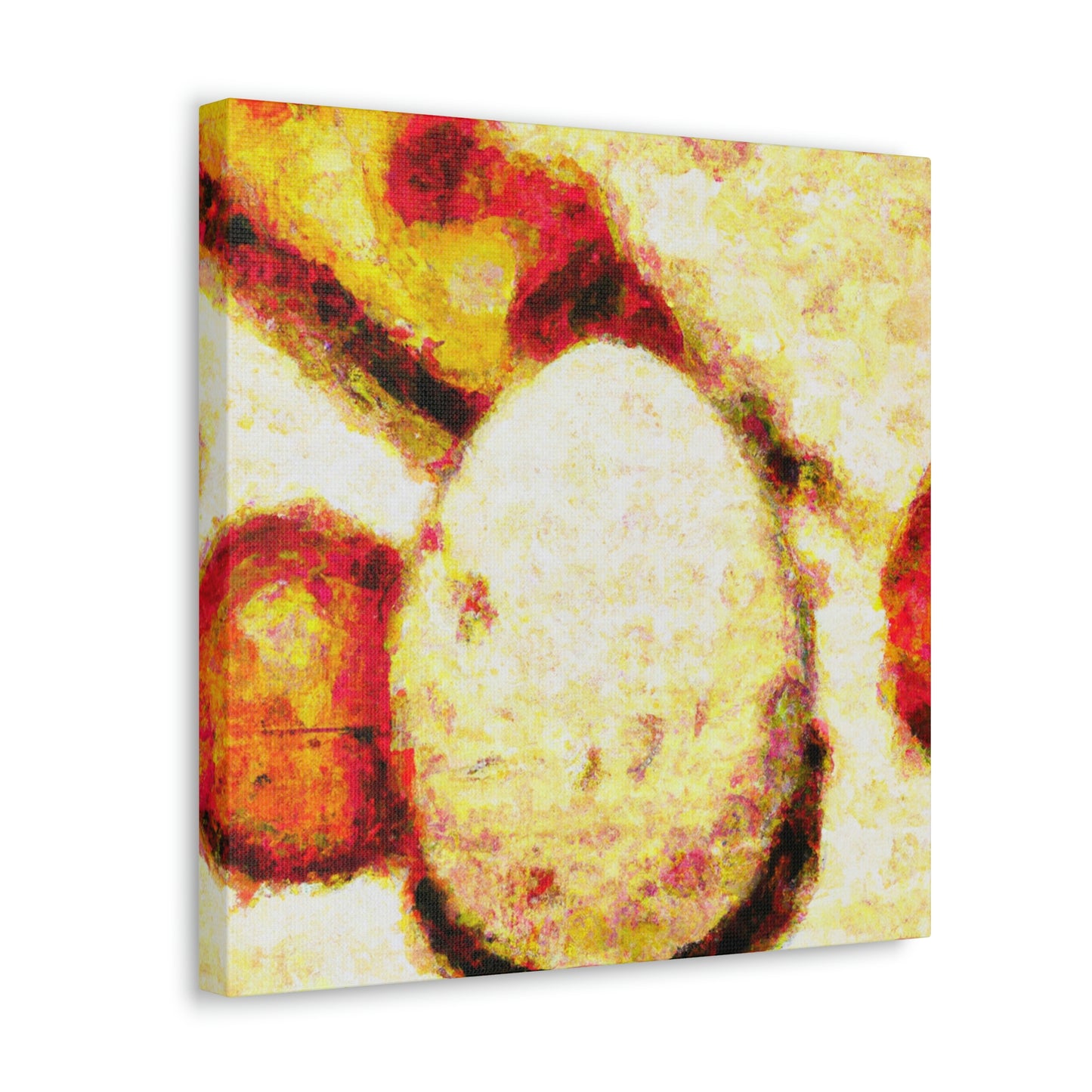 Eggs in Pointillism - Canvas