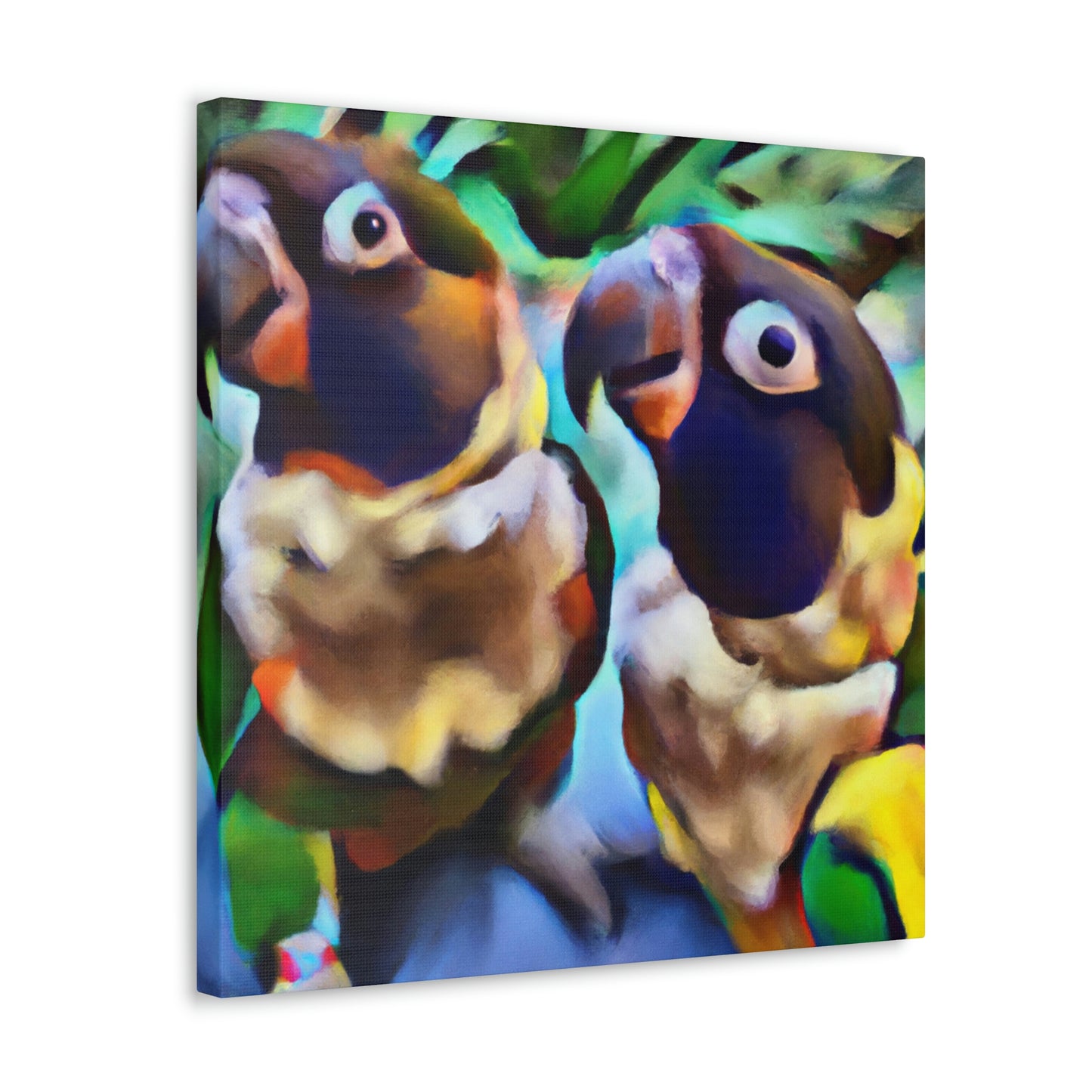 "Conures in Colors Joyful" - Canvas