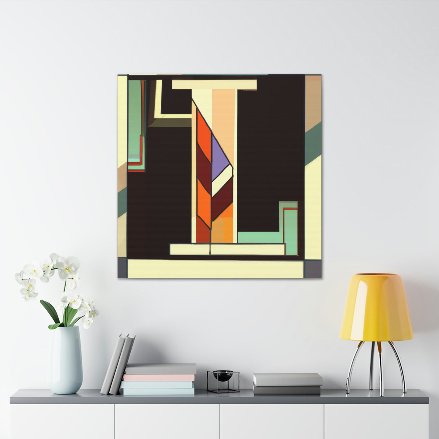 "Urban Art Deco Glitter" - Canvas