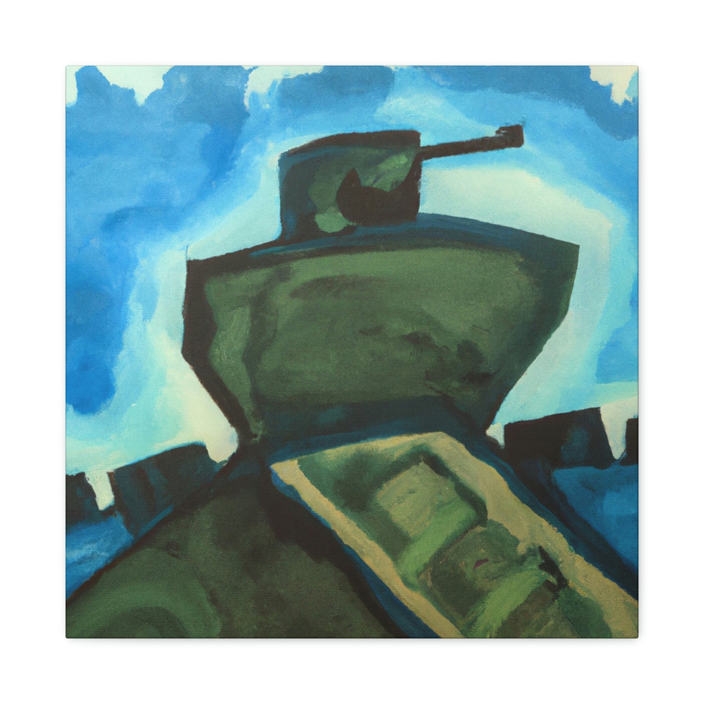 "Tank Turret Abstractions" - Canvas