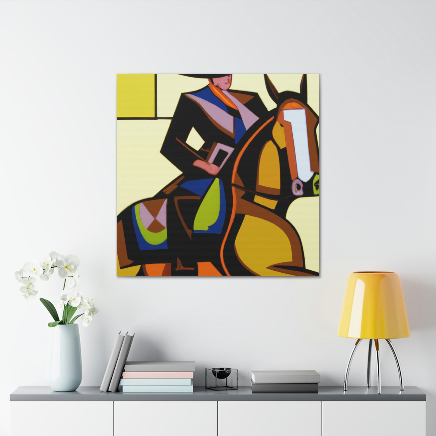 "Cowboy Acrobatic Elegance" - Canvas