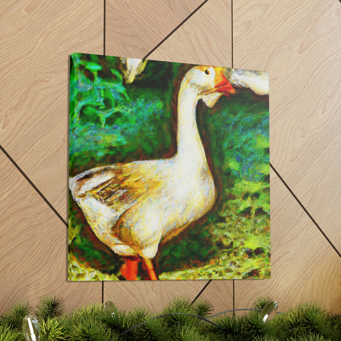 "Goose in Flight Impression" - Canvas