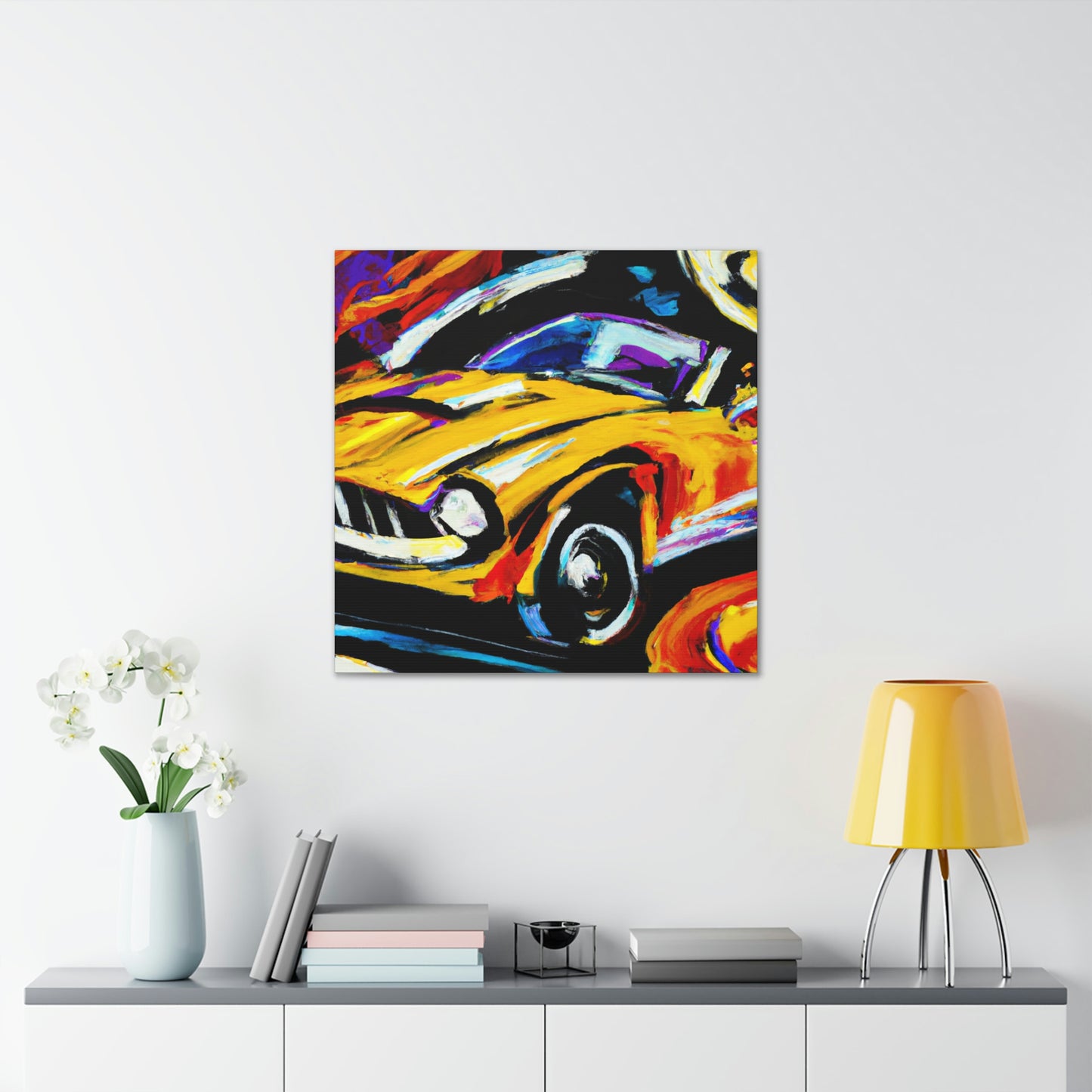 "Classic Automobile Dreaming" - Canvas