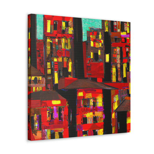 "Minimalist Expressionist Scene" - Canvas