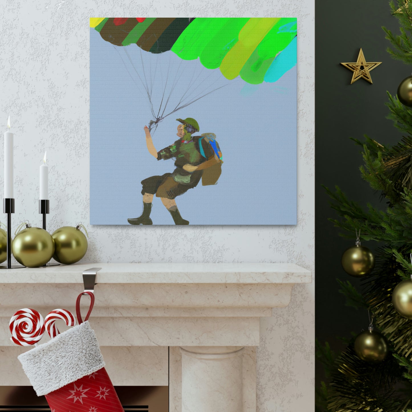 Paratrooper Fauvism Joy - Canvas