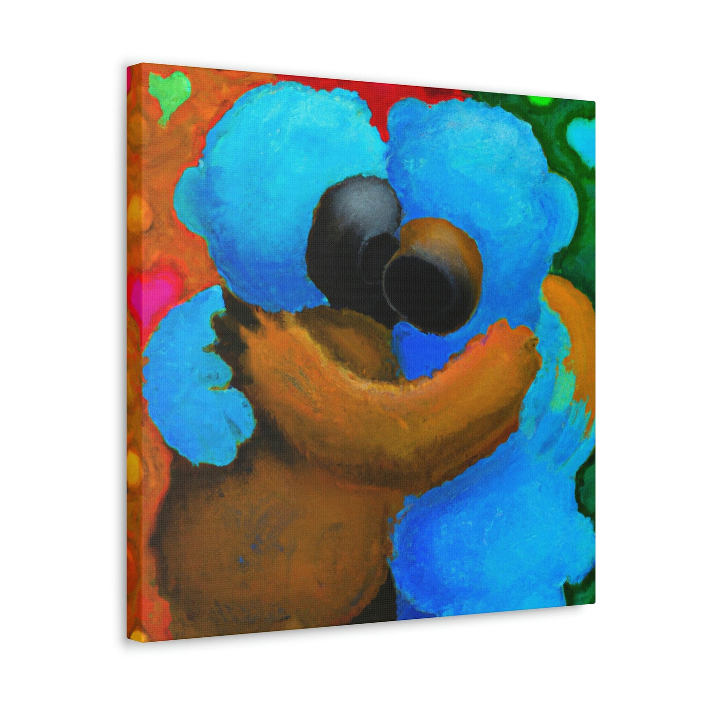 "Love's Embrace Bear Hug" - Canvas