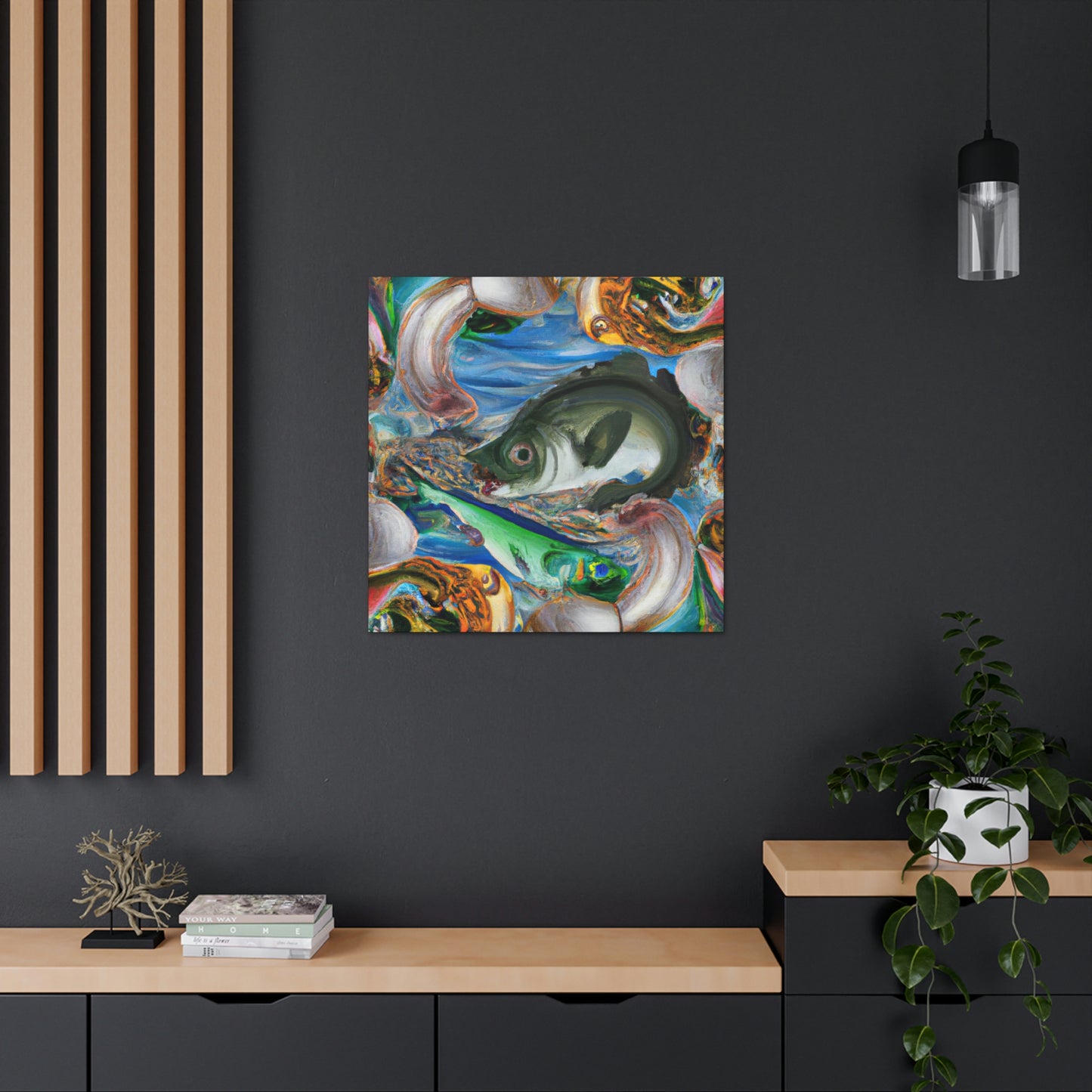 Walleye Dreamscape Scene - Canvas