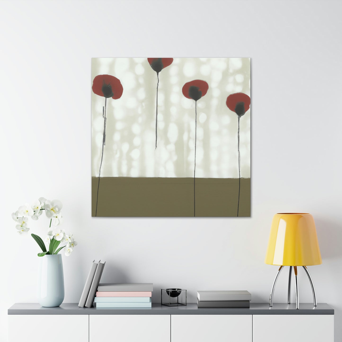 Poppies in Reflection - Canvas