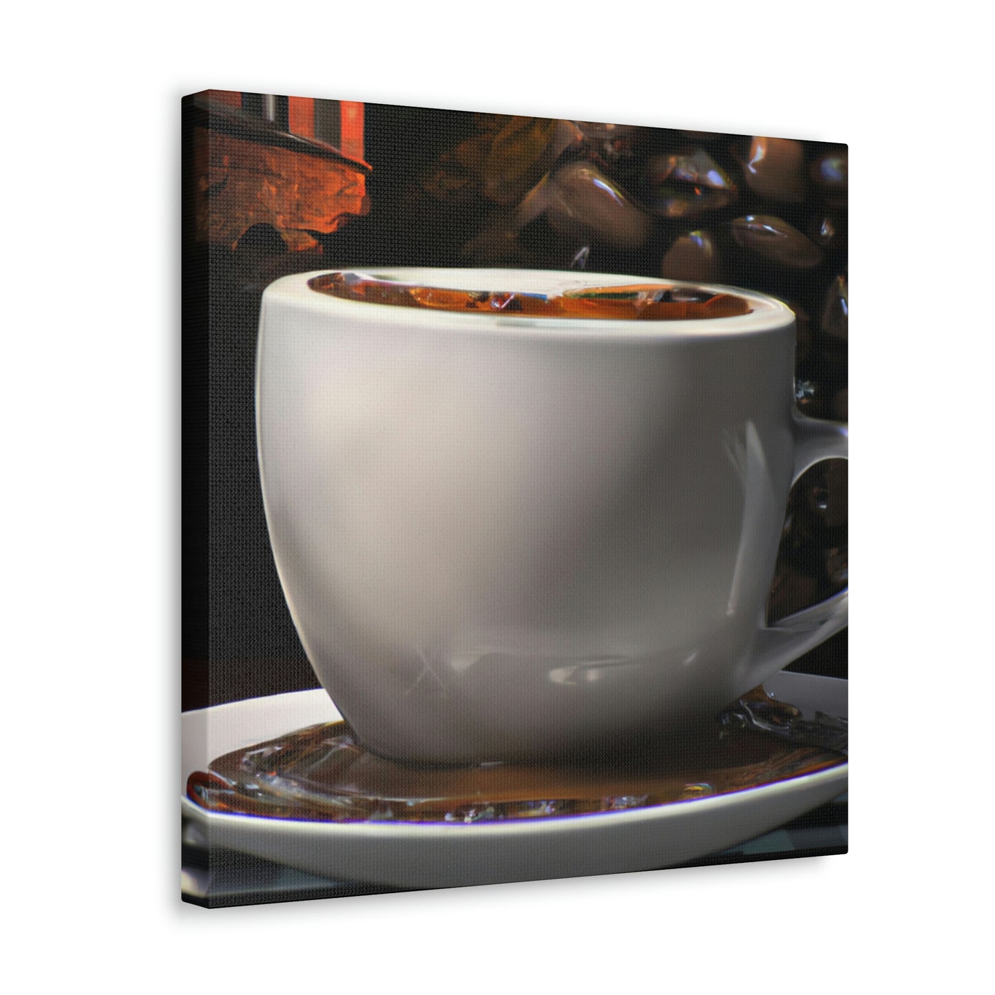 "Coffee Reflection Realism" - Canvas