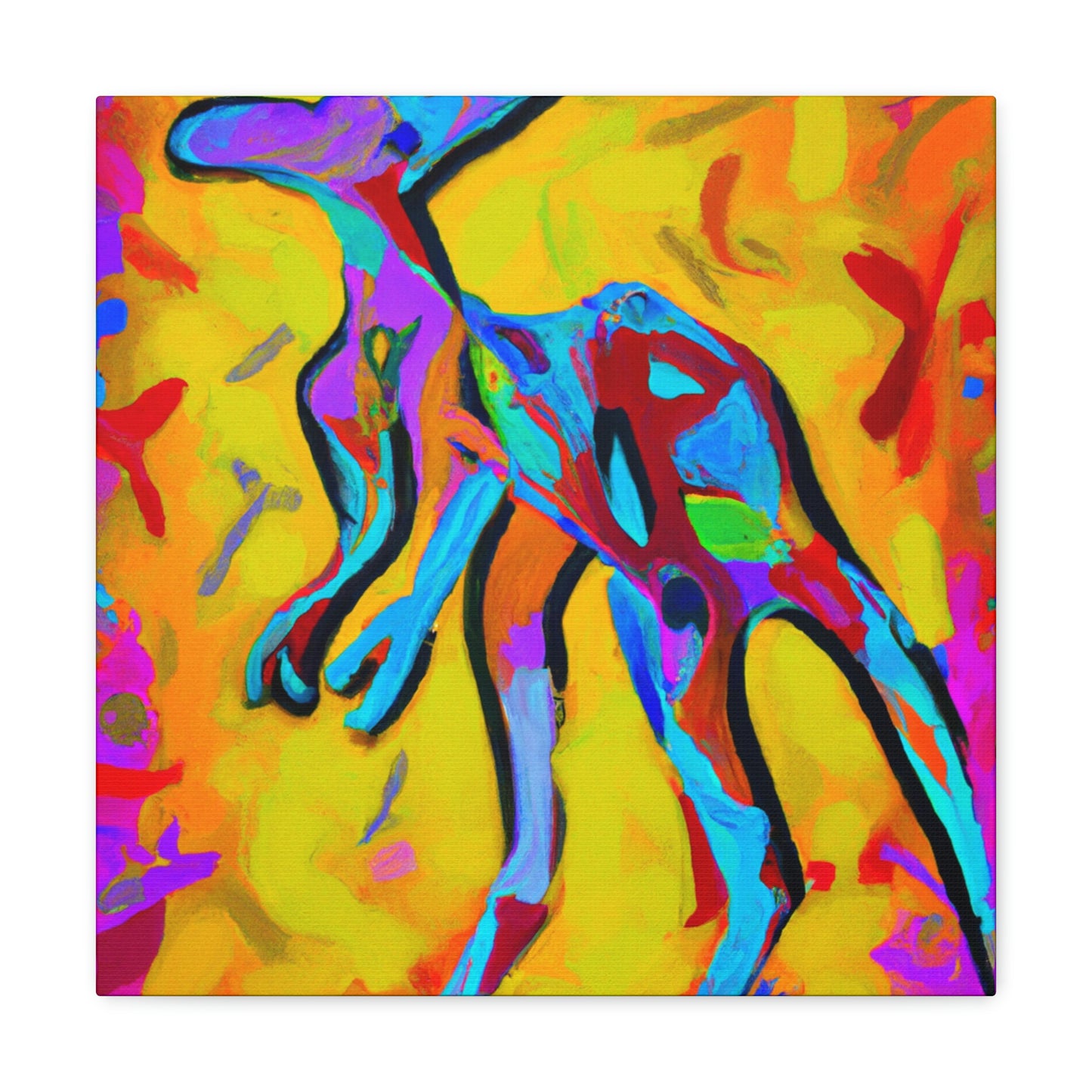 Kangaroo's Expressionist Dance - Canvas