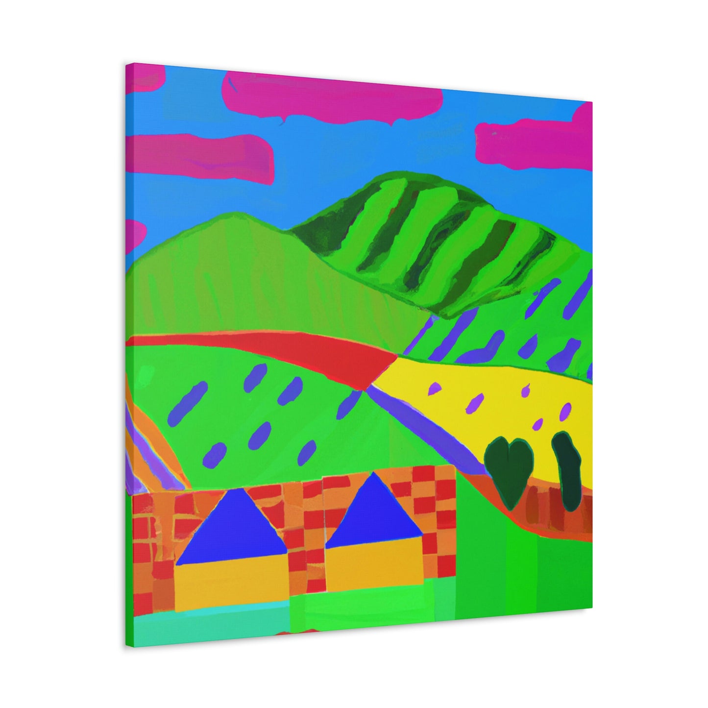 Countryside Fauvist Blaze - Canvas