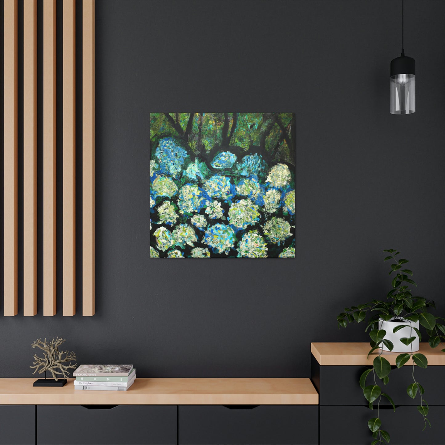 "Hydrangea Abstraction Bliss" - Canvas