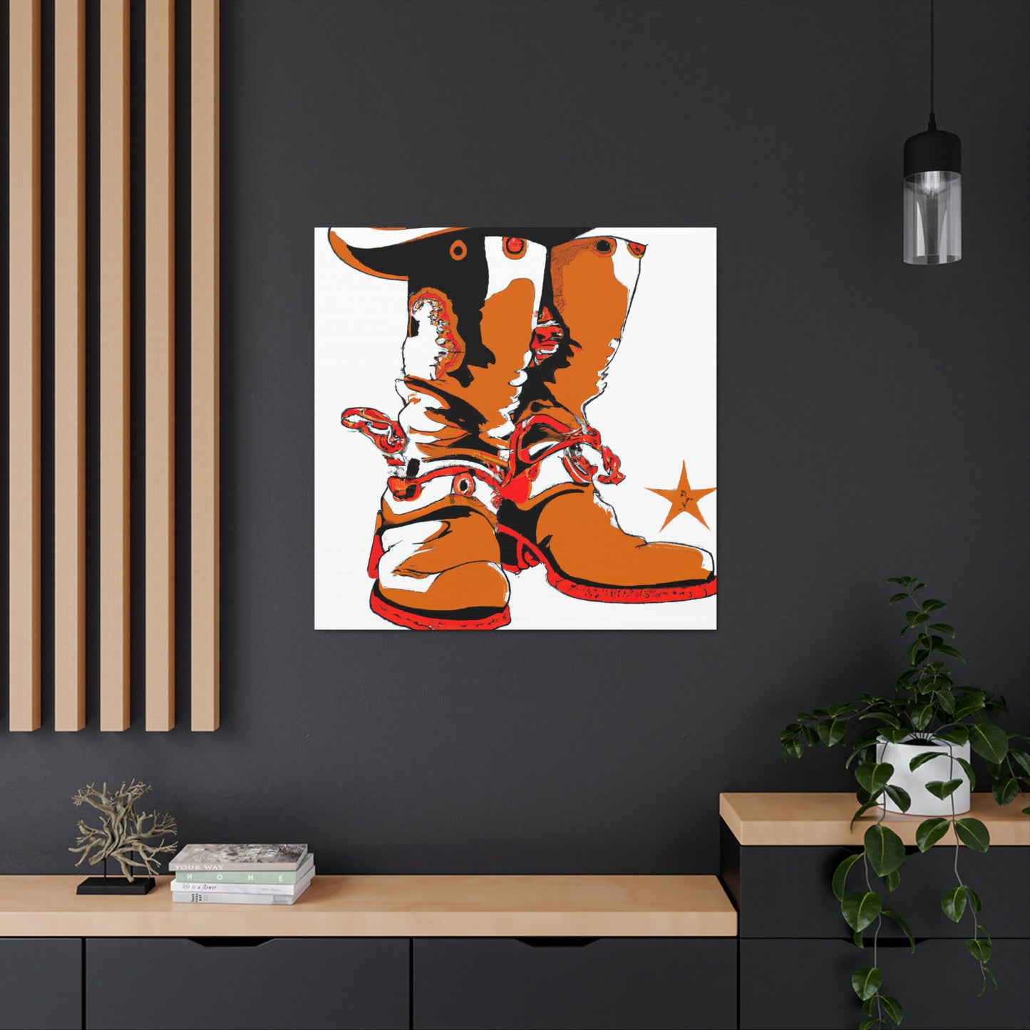 "Boots of Industrial Life" - Canvas