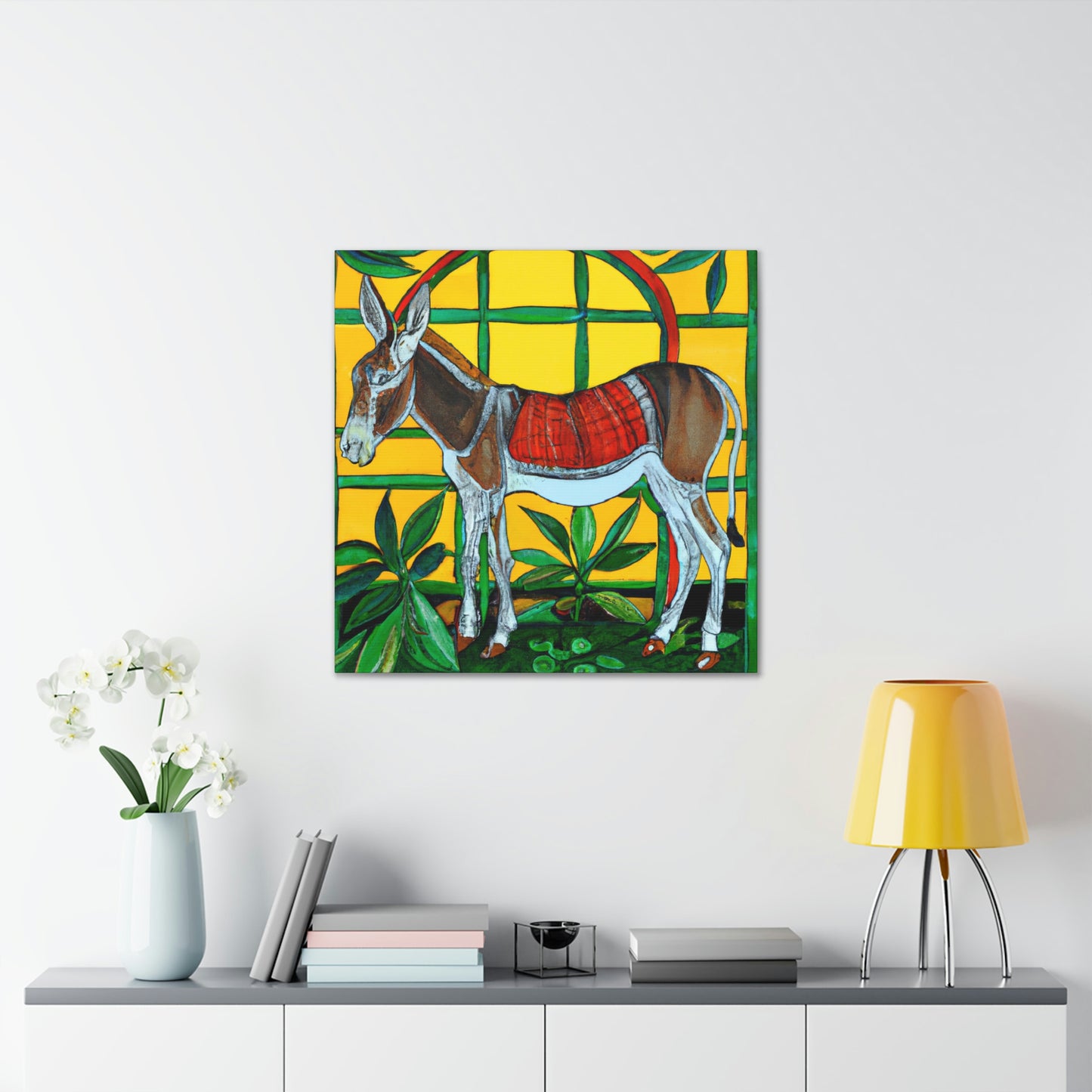 "Donkey in Art Nouveau" - Canvas