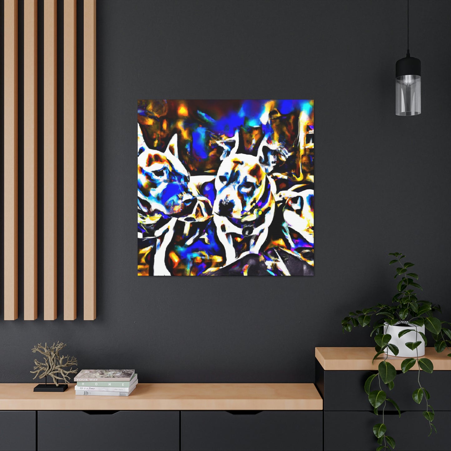 Pitbull in Abstraction - Canvas