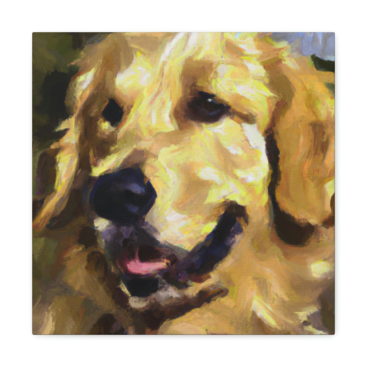 Golden Retriever Surrealism - Canvas