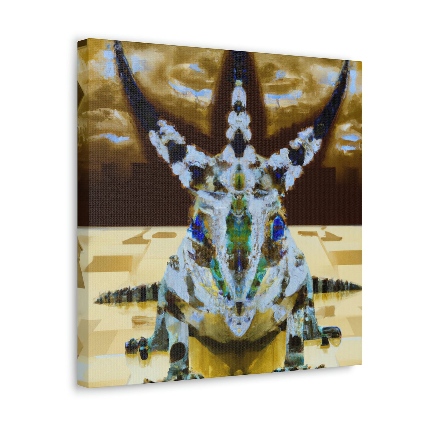 "Horned Lizard Dance Party" - Canvas