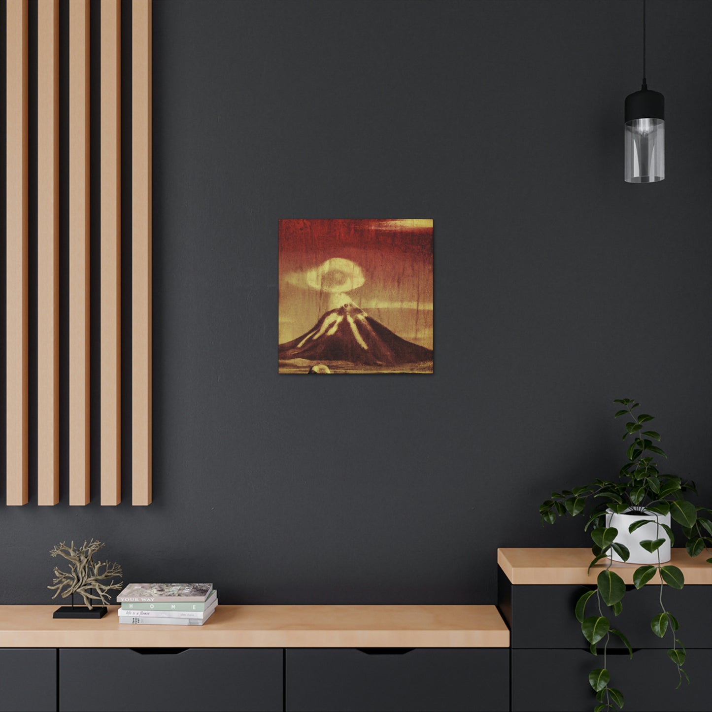 Volcano Burst of Color - Canvas