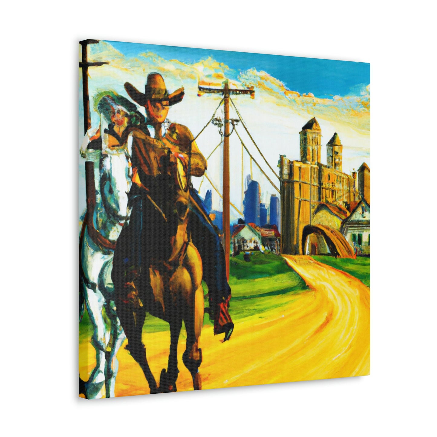 Frontier Town Splendor - Canvas