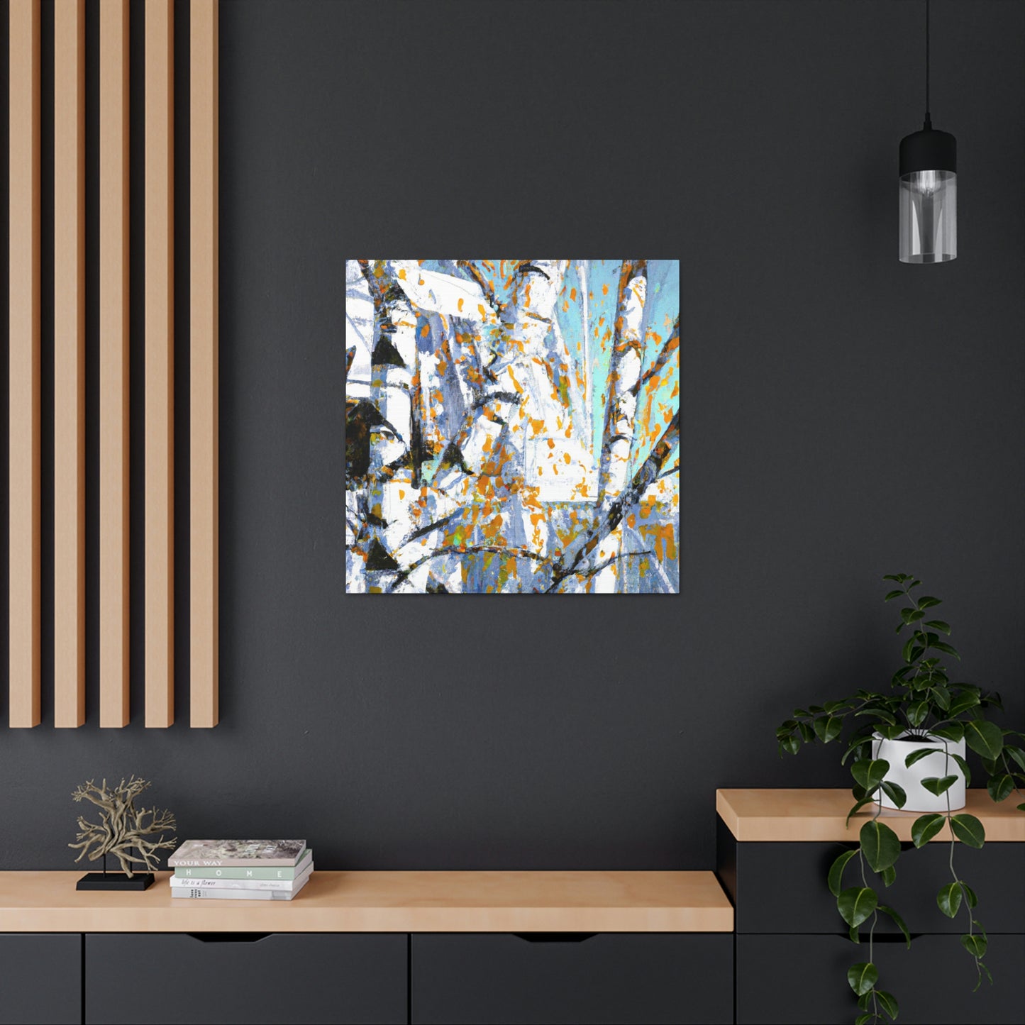 Birch Tree Pop Brilliance - Canvas