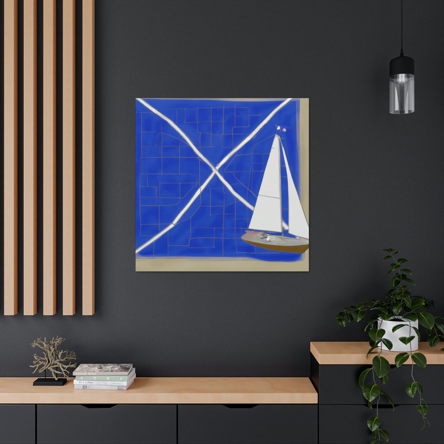 Nautical Minimalism Chart - Canvas