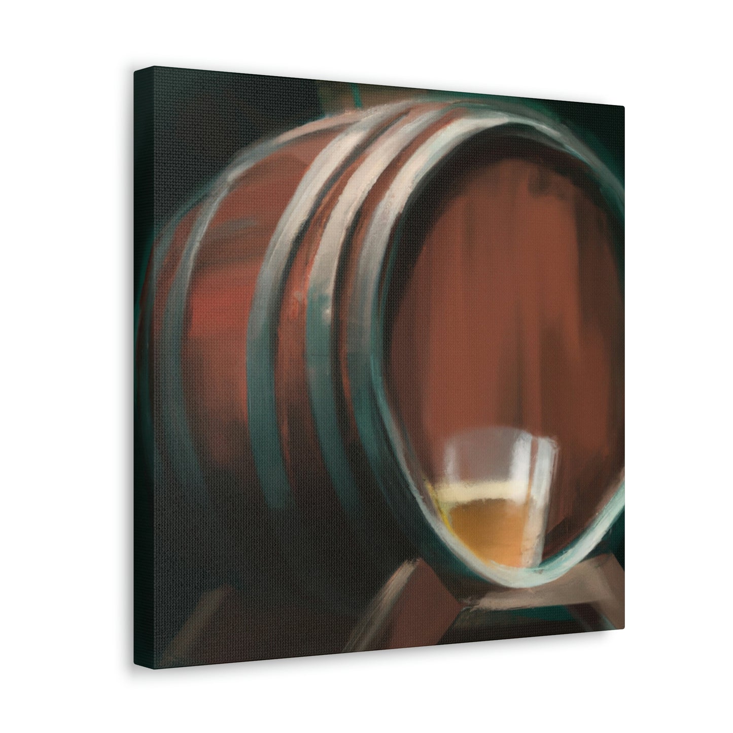 Whiskey in Oak Barrel - Canvas