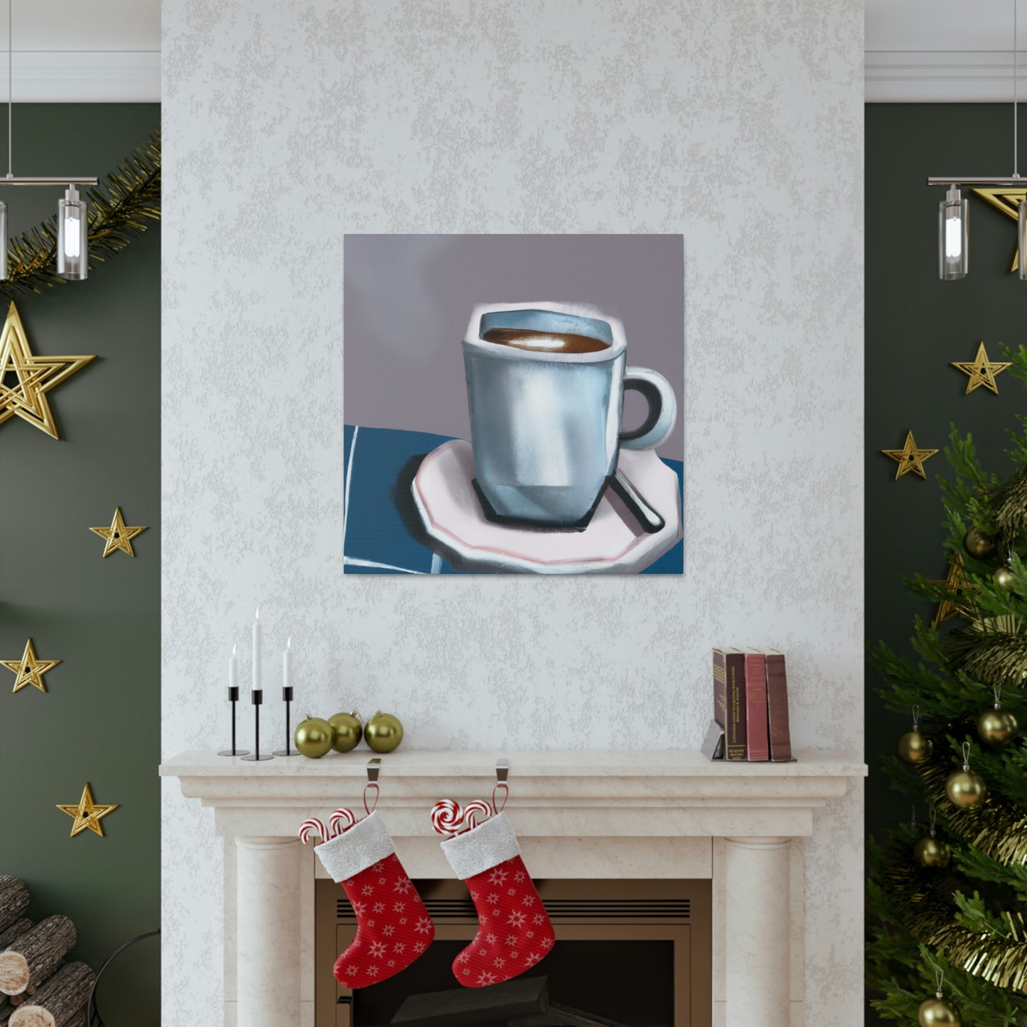 Cup of Joyful Coffee - Canvas