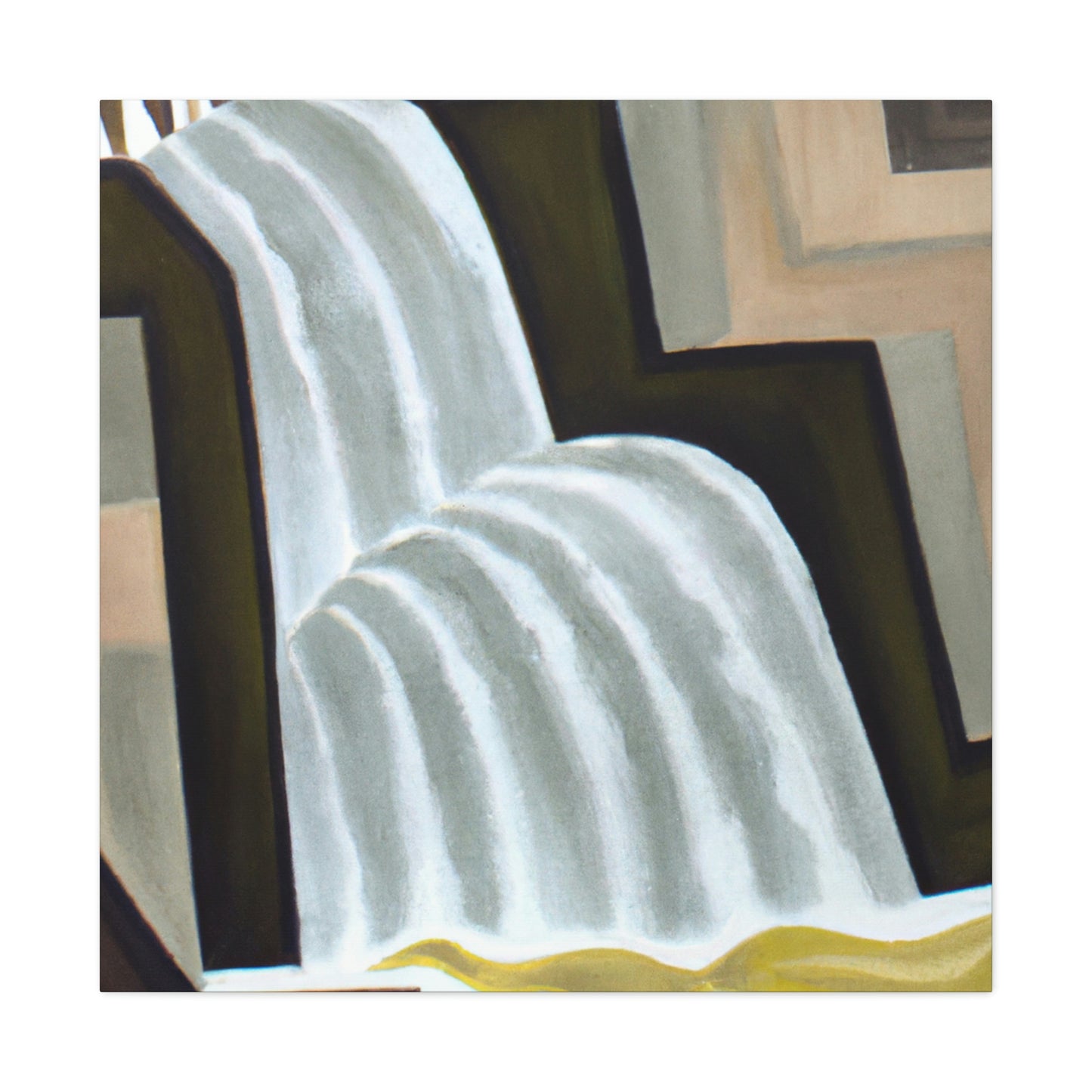 "Falling Water Reflection" - Canvas