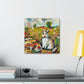 Rabbit in Impressionism - Canvas